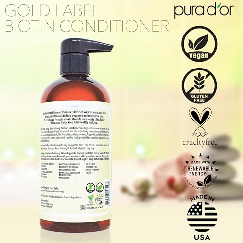 image for PURA D'OR PURA D'OR Deep Moisturizing Biotin Conditioner Thickens