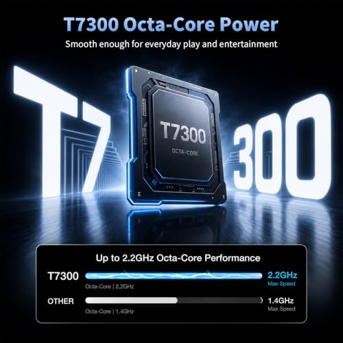 Image of HUIHUANG 13.4‑inch Android 16 Tablet, 36GB RAM + 256GB ROM (Expand to 2TB) | T7300 Octa‑Core 2.2GHz, 120Hz FHD+ IPS Display, 10000mAh Battery, Gemini AI, Face Unlock, Dual Speakers - Shadow Black