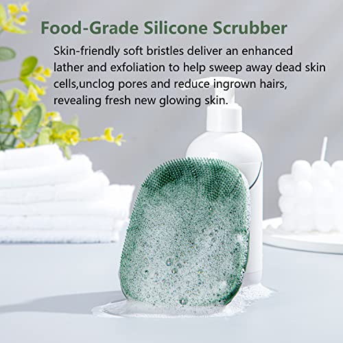 HIEERBUS Silicone Body Scrubber Shower Bath Brush for Nourishing Cleaning & Exfoliating of Women Men - Image 4