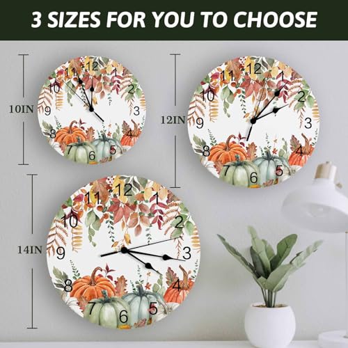 Cosybright ZJP-20240702-SLXM13978CKAACBT Fall Round Wall Clock 10 Inch Bedroom thumb #6