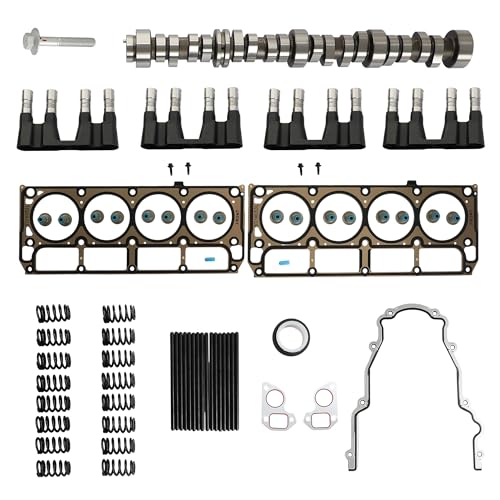 5.3 LS Gen 4 Camshaft Install Kit Includes Cam Kit Gaskets Lifters & Trays Fit for GM/Chevrolet Gen 4 LS 4.8L 5.3L 2007-2013 211-408