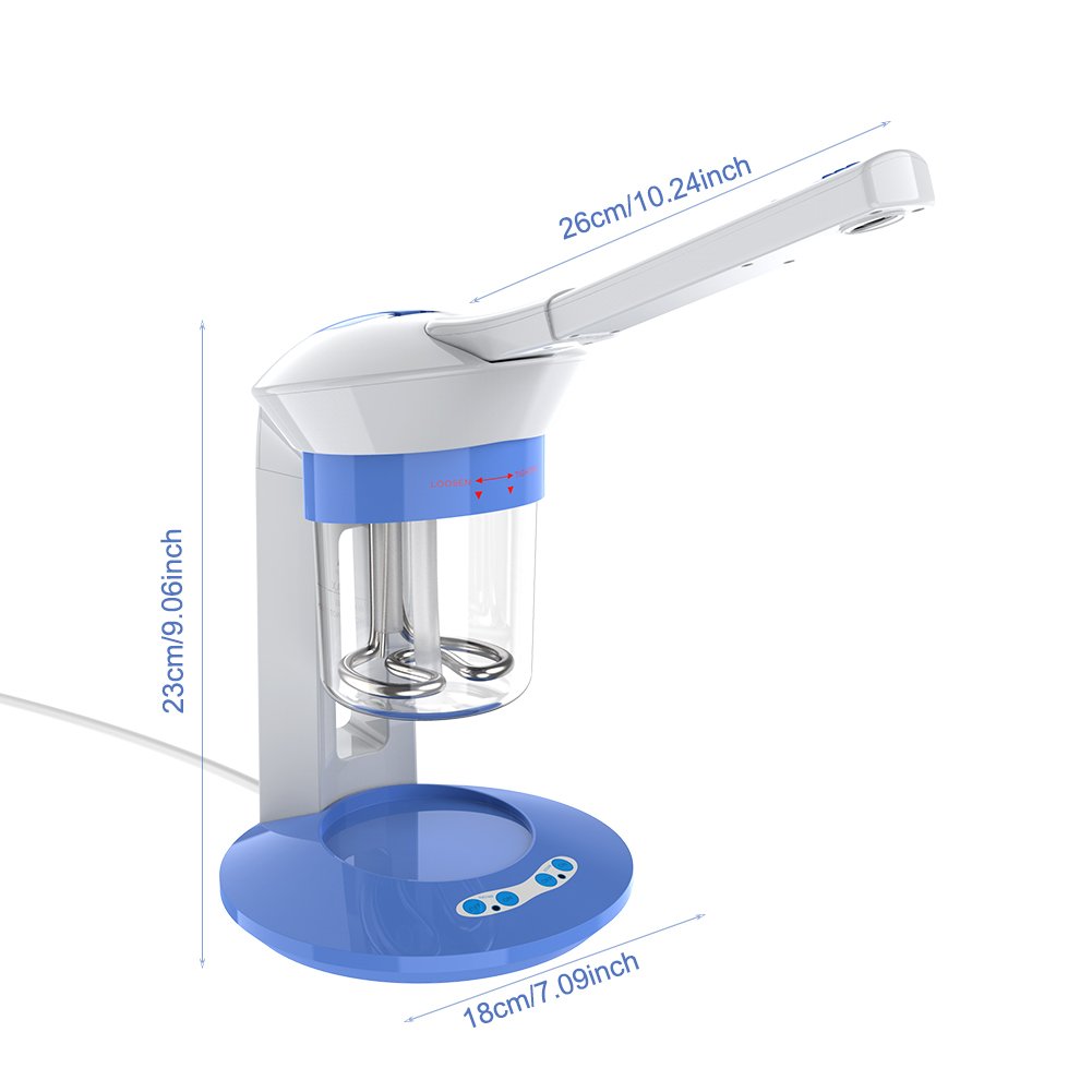 Home Spa Facial Steamer, Ozon-Gesichtsdampfer Sterilisieren und Aufhellen Ozon Gesichtsdampfer Verbessern die Durchblutung und den Stoffwechsel