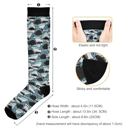 Image of Compression Socks for Women & Men, Knee High Socks for Circulation Medical Running Athletic Nurse Travel