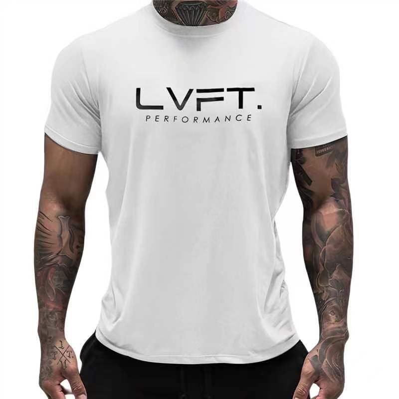Mens-Gym-Body-Building-Sports-Running-Workout-Training-Exercise-Fitness-Tees-Shirt