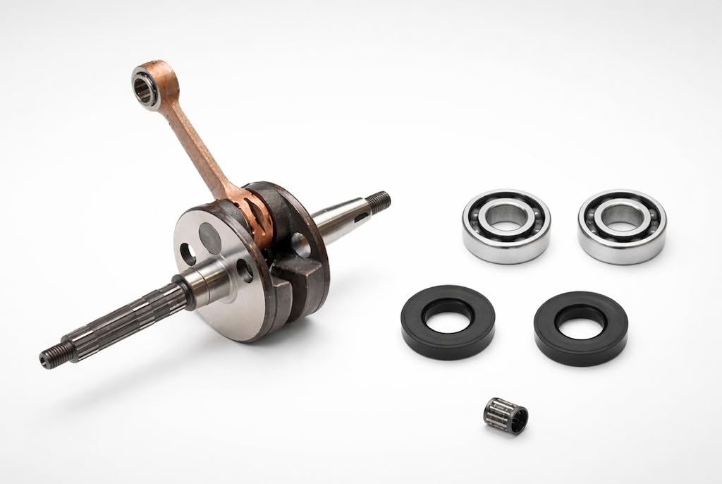 Kurbelwelle Set inkl Lager & Simmeringe passend für Piaggio NRG Sfera TPH Zip 50 2T Aprilia SR Gilera Runner Vespa LX ET2 Motor Revision Kurbelwellen Kit 50ccm