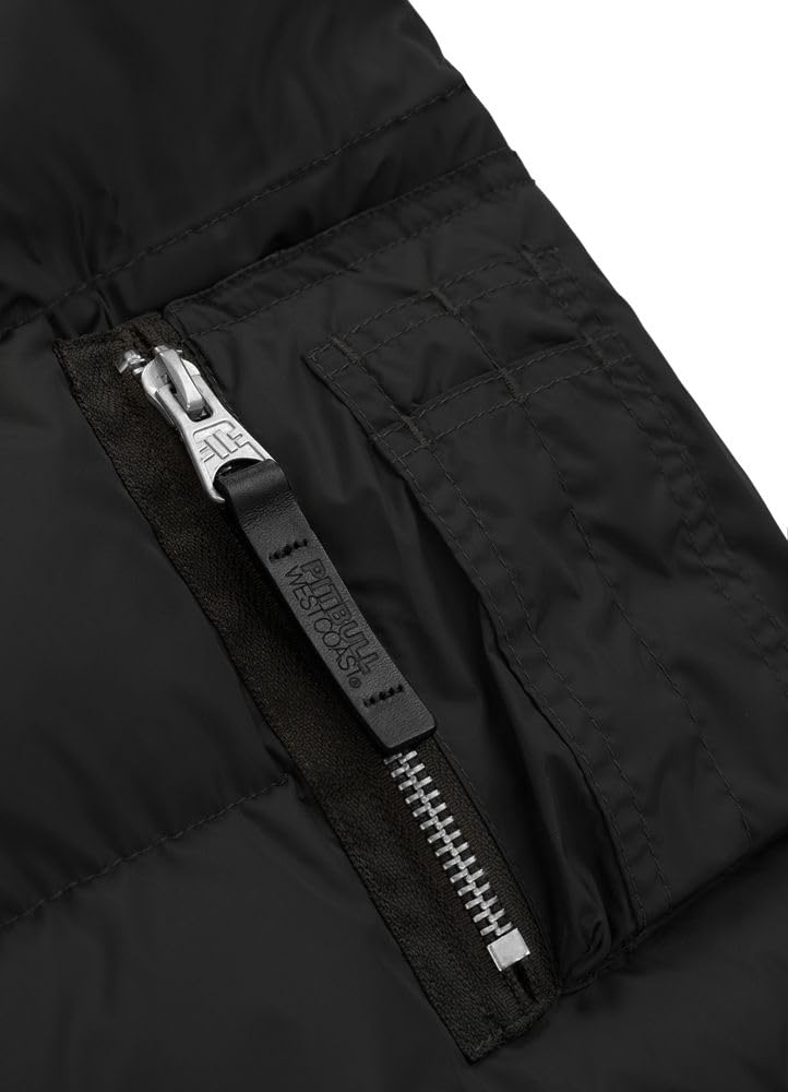 PITBULL - Winterjacke Herren mit Steppung Gopher, Jacke Herren mit Kapuze, Männer Steppjacke, Bequeme Windjacke, Windbreaker mit Reißverschluss, Jacke Winter