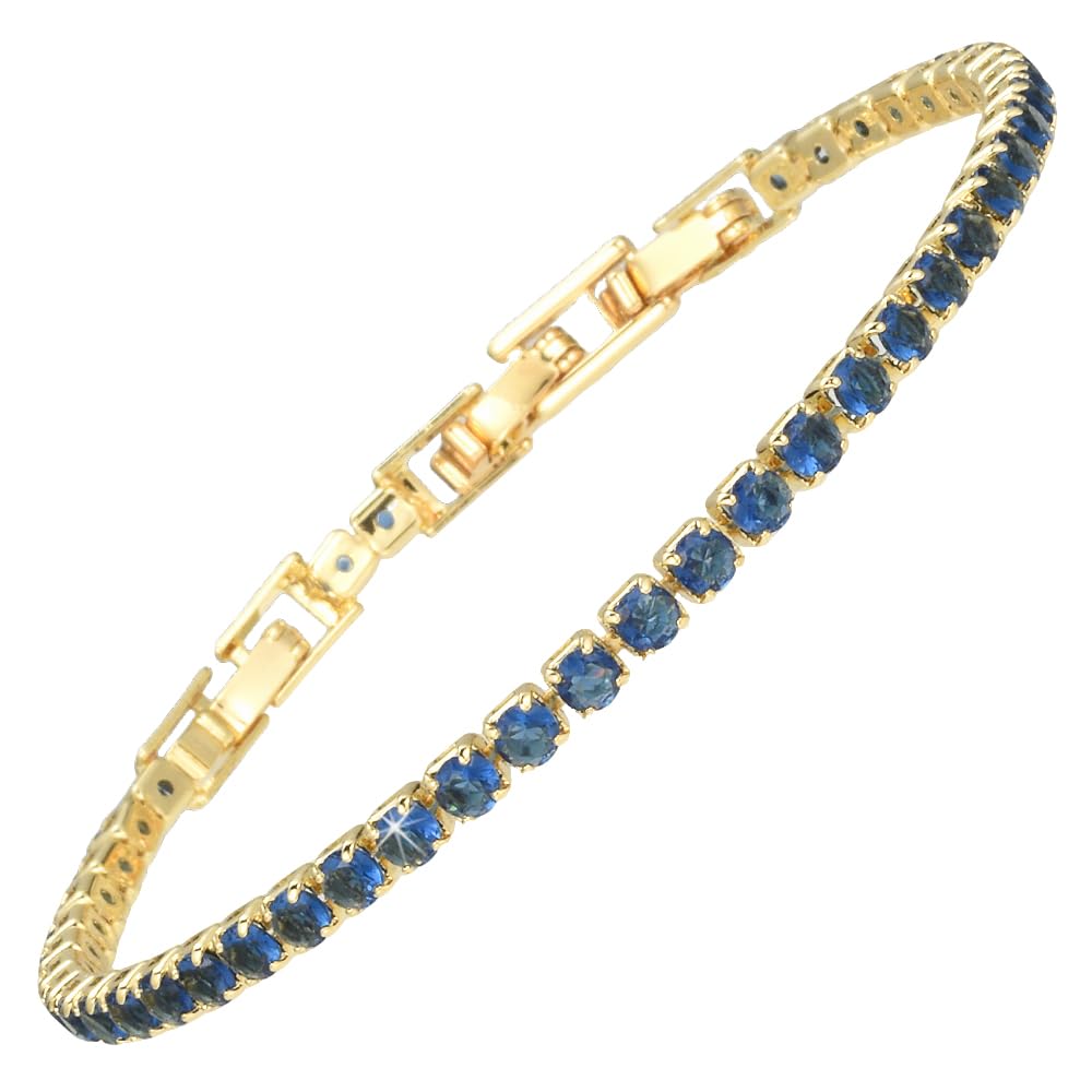 RIZILIA Not-Your-Basic Minimalist to Statement CZ Tennis Bracelet for Women