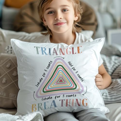 Ywzqru PILLOWCASE27 Triangle Breathing Throw Pillow Covers thumb #3