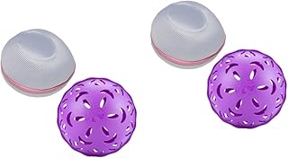 Hemoton 2 Conjuntos De Bolas De Limpeza De Lavanderia Bola De Lavagem De Sutiã Bola De Lavagem De Roupa Bola De Lavanderia Bola Roxa Máquina De Lavar Bola Anti-Emaranhado