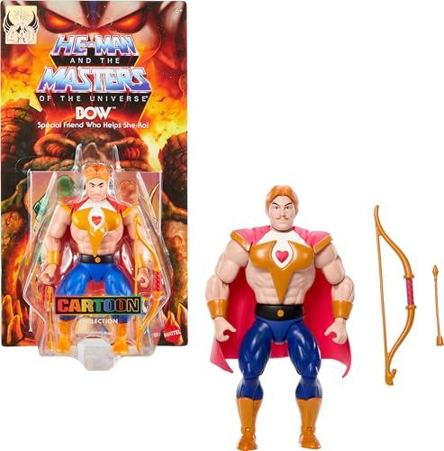 Masters of the Universe Origins Action Figure Cartoon Collection Bow, 5.5-inch 1980s Motu Princess of Power TV Archer, Detailed Design, Bow & Arrow