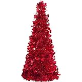 Amscan 3D Red Tinsel Christmas Tree