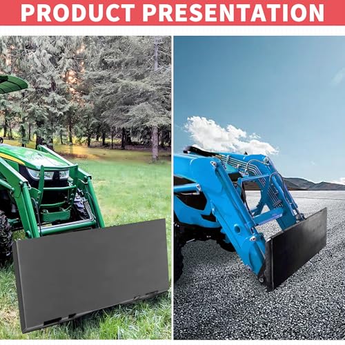 1/2" Skid Steer Mount Plate Quick Tach Attachment Loader Plate Compatible with Bobcat Kubota, with One Year Warranty