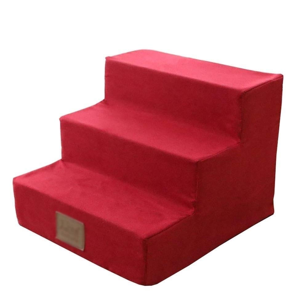 gradini di accesso 3 rampa for gatti scala arrampicata cuscino for animali domestici cane scale attività for divano letto antiscivolo colori 38X40X30cm(2pack)