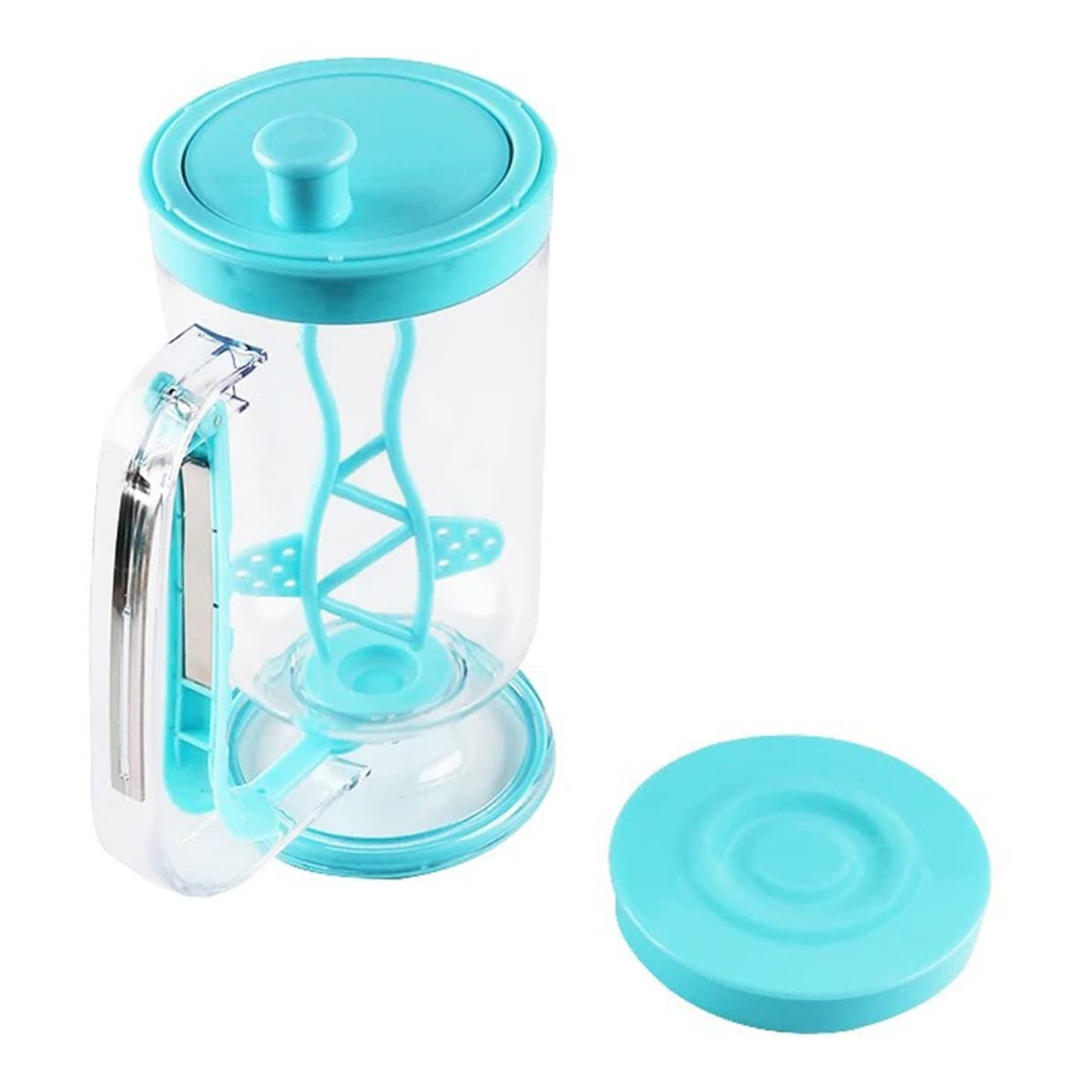 Housoutil Handheld Batter Funnel Measuring Cup Baking Tool for Pancake Cupcake Cake Easy Clean Sturdy Plastic Dispenser