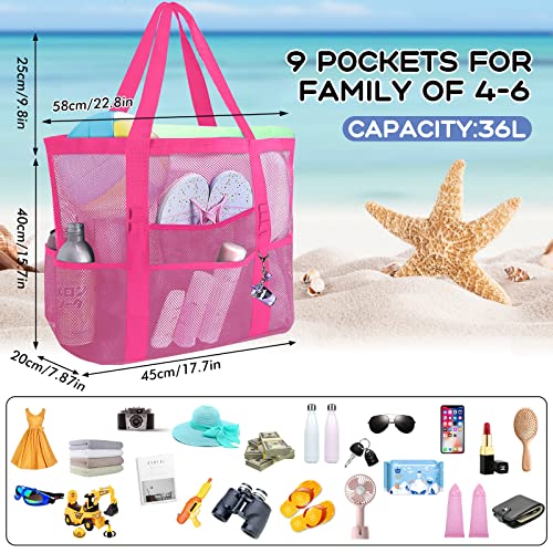 Olvídate de la arena: bolsa de playa impermeable y de malla para vacaciones 4