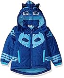 PJ MASKS Toddler Boys' Catboy Puffer Coat, Blue, 2T