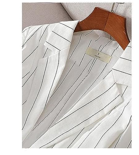 Women's Striped Slim Fit Blazer Women's Large Size Casual Loose Blazer2