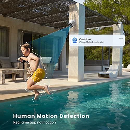 ieGeek 360° CCTV Camera Wireless Outdoor with PIR Humanoid Detection, Auto Tracking PTZ Security-Camera-Outdoor with Colorful Night Vision, 1080P Home IP Camera,IP66,2-way Audio,5dBi Wifi Camera