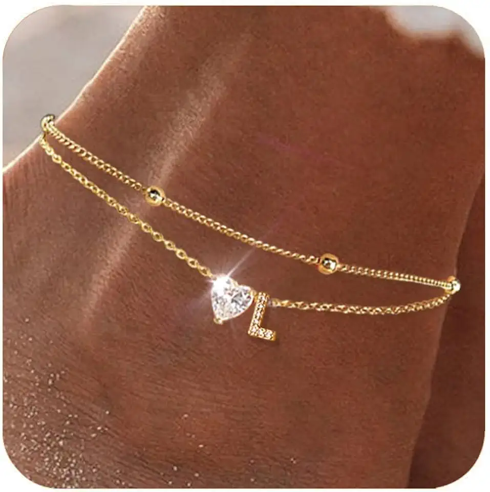 ASKIND Bracelets Waterproof Initial Handmade Adjustable