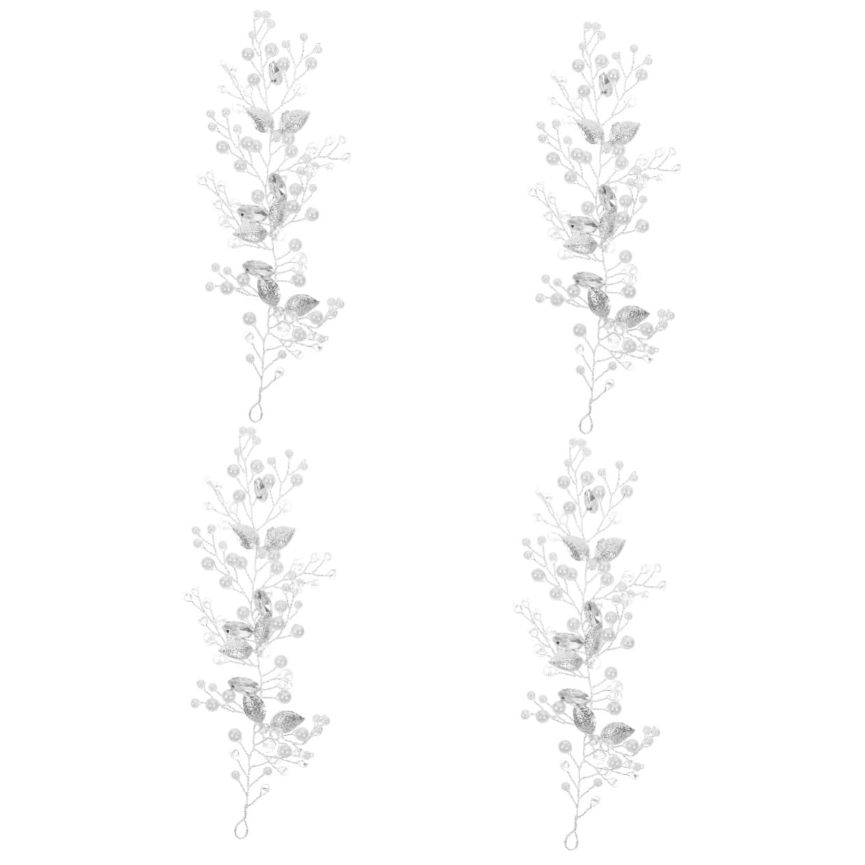 FRCOLOR 4pezzi Cerchietto e Accessorio Per Matrimonio e Speciali Headband e Duratura Per Bride