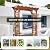 ScienGarden Solid Fir Wooden Garden Arch Premium Outdoor Trellis for Climbing Plants, 83.37”H×61”W×26’’D, Also can be Used for Wedding and Party Decoration