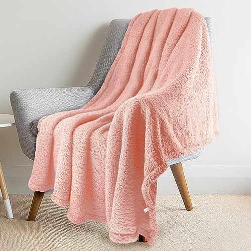 furrybaby 2-in-1 Puppy Blankets for Small Dogs - Premium Super Soft Sherpa & Fleece Dog & Cat Bed Blankets - Washable & Portable - Beige (24"x32")