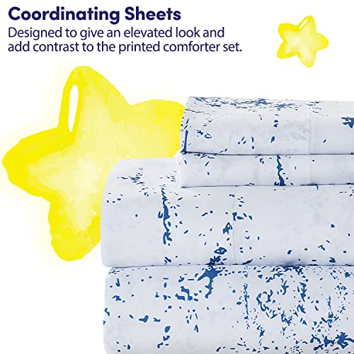 Image of Kids Bedding Set Bed in a Bag for Boys and Girls Toddlers Printed Sheet Set and Comforter , Full, Dinosaur