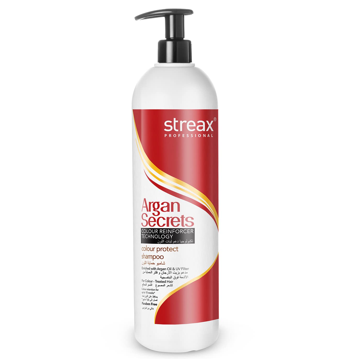Streax ProfessionalArgan Secrets Shampoo- Color Protect, 1000 ml