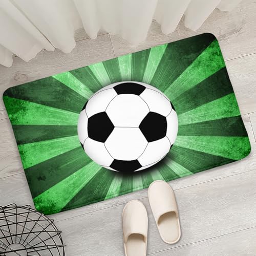 Kids Football Mat - Grass Football Rug for Boys Kids Room Sports Carpet Rugs, 2'×3'