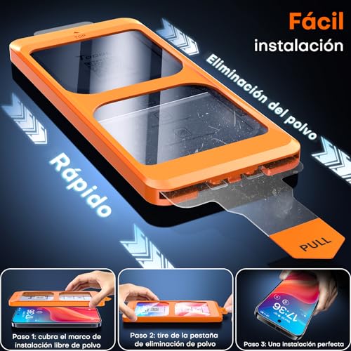 Image of TOCOL for Pixel 9 Pro XL Screen Protector 6.8 9H Hardness Military Grade Shatterproof HD Tempered Glass Easy Installation 2 Pack