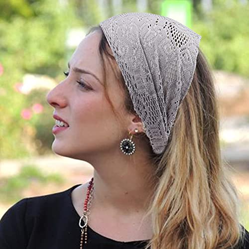 Image of DRESHOW 8 Pack Headbands for Women Yoga Knotted Headbands Elastic Criss Cross Hair Accessories Sports Head Wrap Non Slip