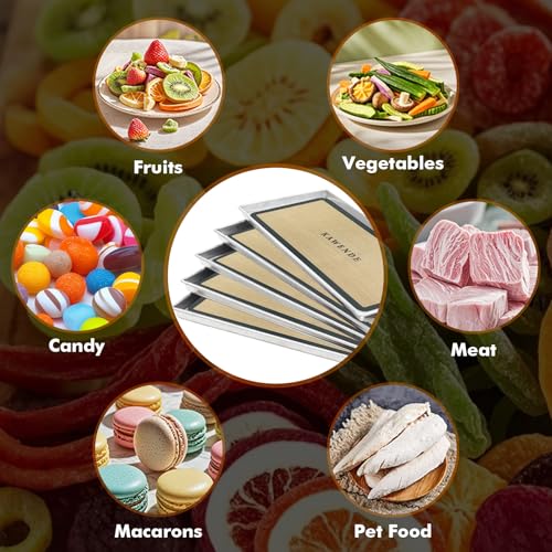 5 PCS Silicone Tray Mats Set for Harvest Right Freeze Dryer Medium Trays - Freeze Dryer Machine Reusable Accessory, 17.2\"×7\", Prevent Food Items from Sticking Freeze Dryer Trays - Thumbnail 7