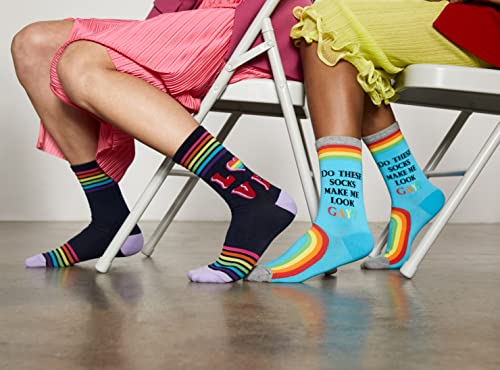 Hot Sox Women's Fun Love & Pride Crew Socks-1 Pair Pack-Cool & Cute Fashion Gifts2