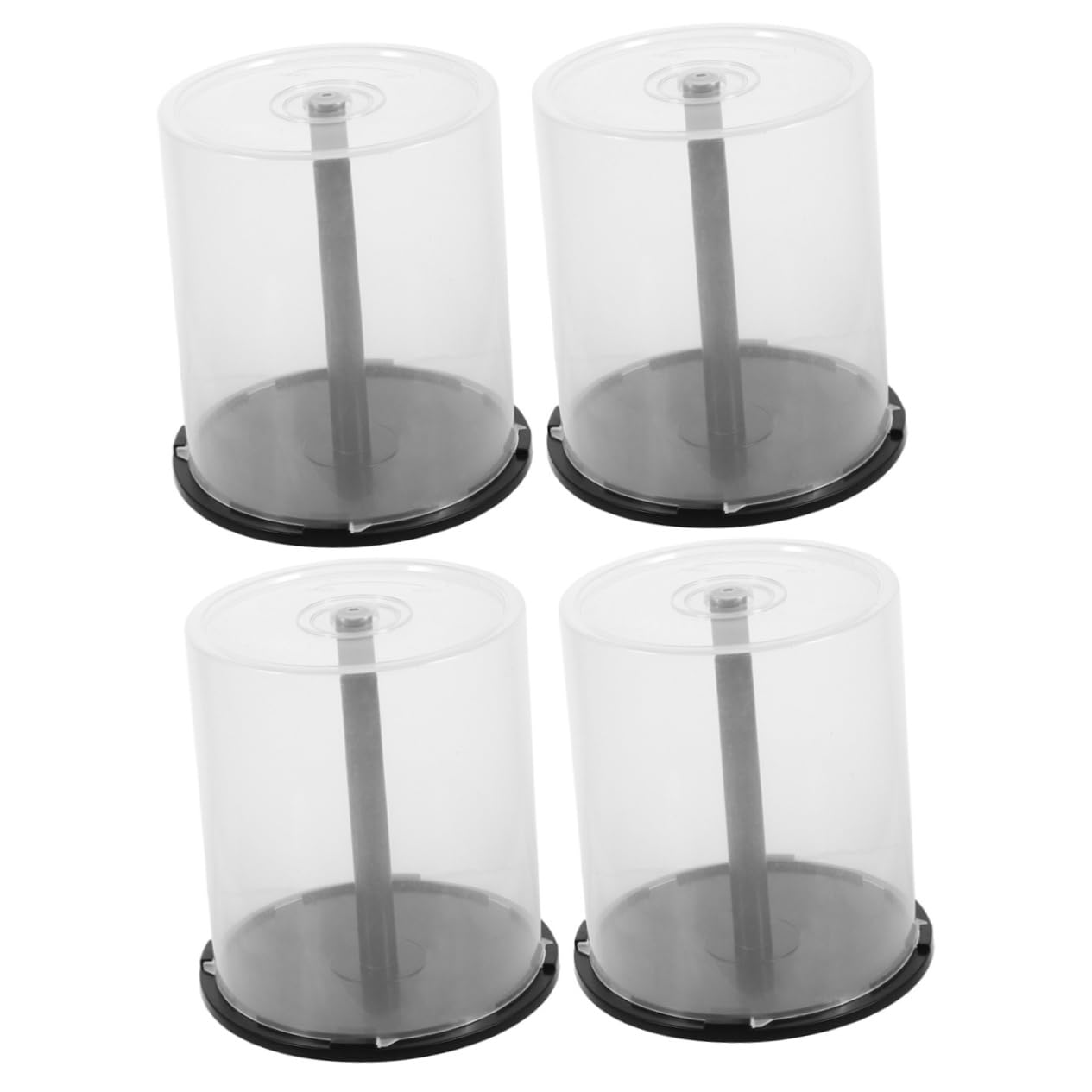LABRIMP 4pièces Rangement Cd Et Dvd Organisateur Portable Pour Disques Support Pratique Et Pour Collection De Cd Dvd