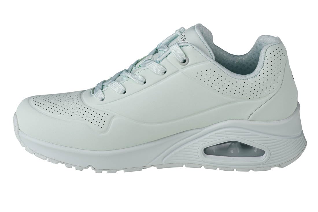 Skechers UNO FROSTY KICKS, Zapatillas para Mujer, Mint Durabuck/Textile Trim, 40 EU