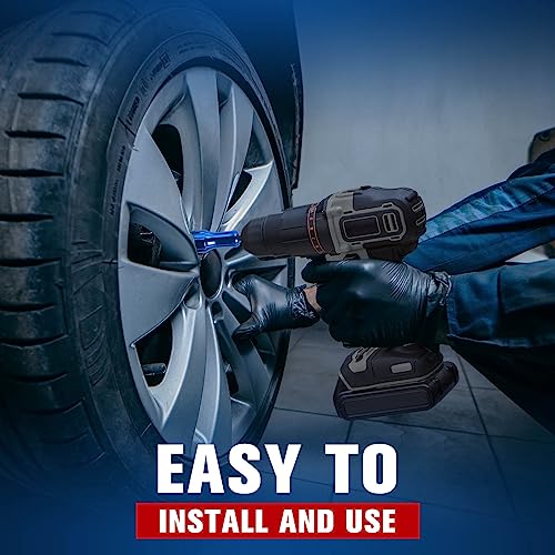 Blackrobot 1/4 Inch Nut Driver Set, 3 Piece Impact Deep Socket Set, 17Mm 19Mm 21Mm Metric Drill Driver Bit Set With Quick-Change Hex Shank, Cr-V Steel With Plating Process #TOP6