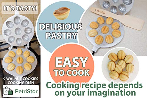 Walnut Cookie Mould (Oreshek) Maker 9 Halves Nuts Oreshki Russian Soviet Cookies Pastry + Bonus + Recipe by PetriStor - Image 7