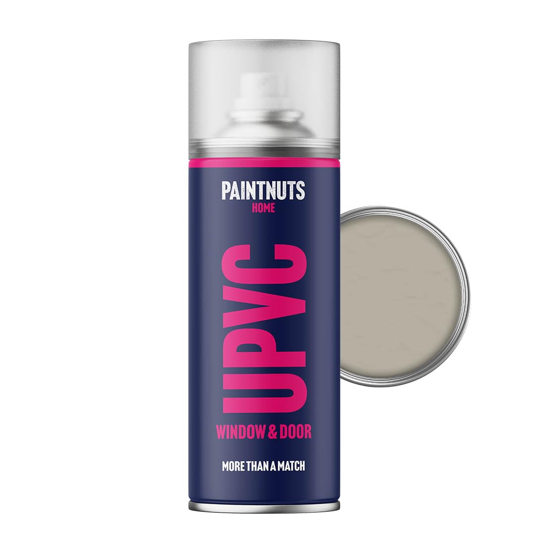 Paintnuts Pebble Grey Upvc Window & Door Paint - Ral-7032 - Satin 400Ml Spray Can
