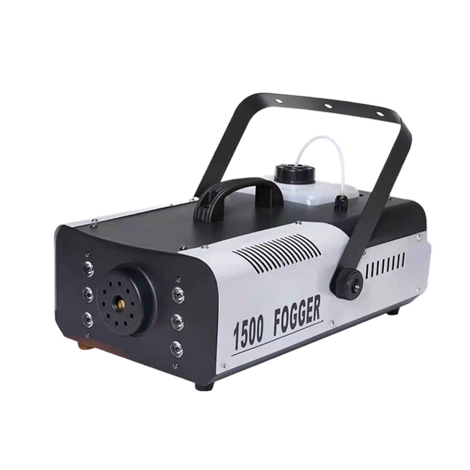 Macchina Del Fumo Con Luci Colorate Da 1500 W, 6 LED, Telecomando, Effetto Speciale, Attrezzatura Da Palcoscenico For DJ, Discoteca, Feste, Matrimoni Risparmio Energetico Potente