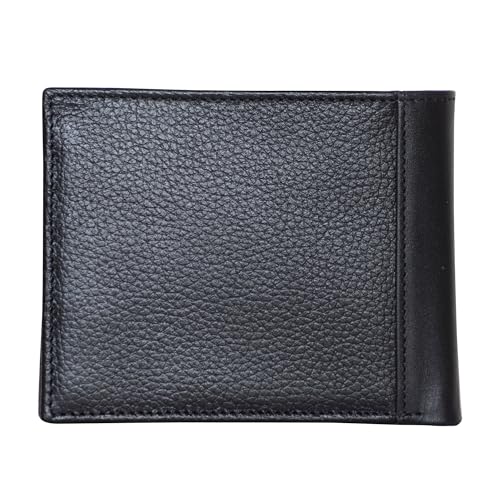 Image of Nautica Men's Bifold Leather Wallet | RFID Blocking | ID Window | Card Slots | Organization | Durable | Stylish