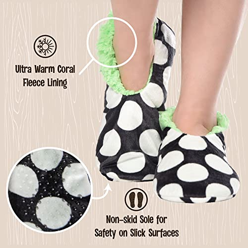 Image of Lazy One Fuzzy Feet Slippers for Women, Cute Fleece-Lined House Slippers, Cute Slipper Socks