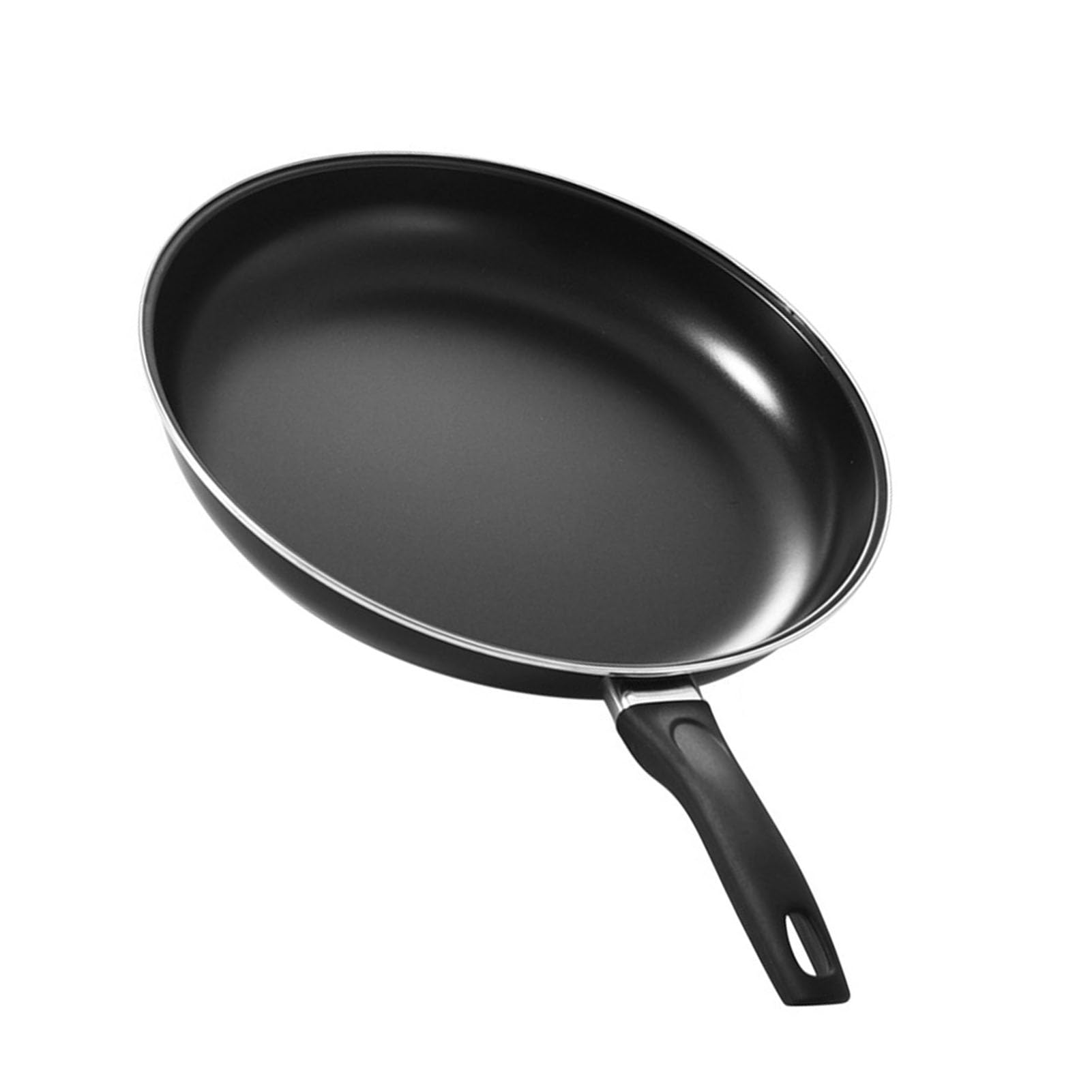 Nonstick Coating Flat Bottomed Frying Pan for Gas Stove Induction Cooker, Portable Handle Round Fry Pan for Safer Use (25cm)