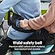 Nicoone Beifahrergriffe Universal, Verstellbarer Motorrad Haltegriffe, Taille Sicherheitsgürtel, Hinten Passagier Sicherheitssystem Grip Griff