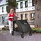 Hundewagen Große Hunde,doppelte Kapazität für Hunde, Buggy für Hunde Kinderwagen Hunde Faltbar Klappbar 4 Rädern Hundewagen (P04CX-Schwarz)