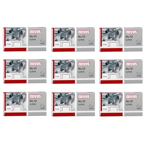Preisvergleich Produktbild Novus Heftklammer No. 10, 1000 Stück (9x1000)