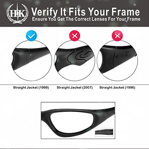 Lentes Oakley Straight Jacket 1999 de repuesto polarizadas rojo y negro 7