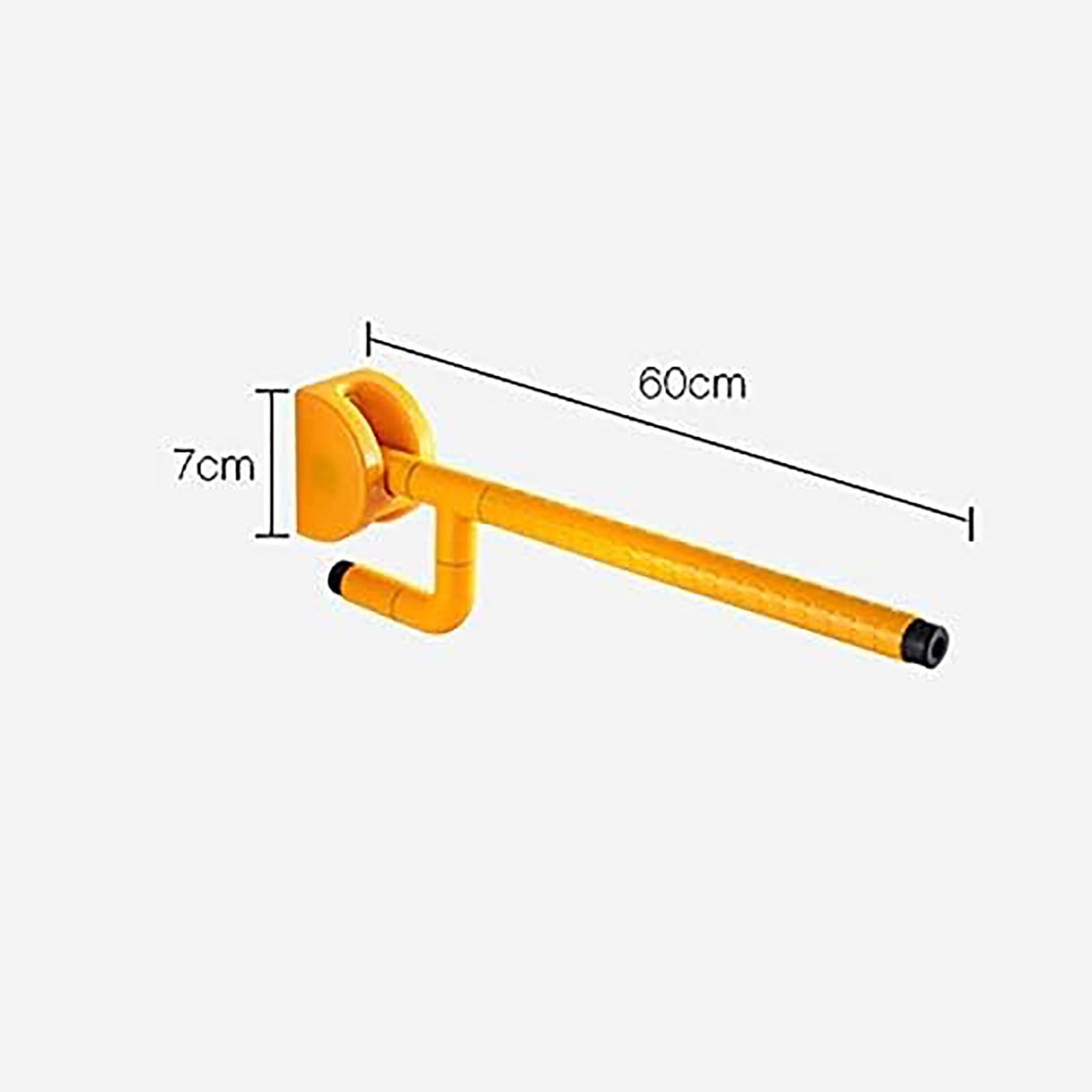 Barra de agarre ergonómica antideslizante, mango de apoyo plegable para seguridad en el baño, ideal para personas mayores y discapacitados