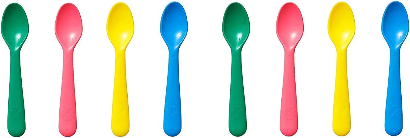 KNM Stores 8 Pieces Kalas Spoon for Kids, Children, BPA-Free & Unbreakable