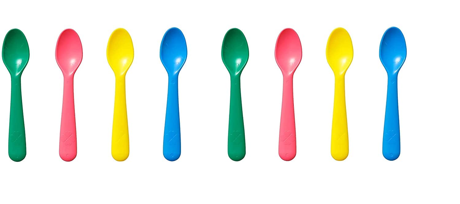 KNM Stores 8 Pieces Kalas Spoon for Kids, Children, BPA-Free & Unbreakable