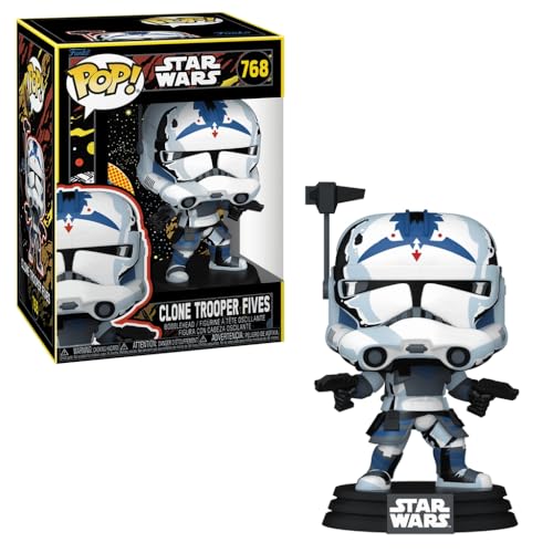 Candide, Boneco, Funko POP! Clone Trooper Fives (Retro), Star Wars: The Clone Wars - 12 cm